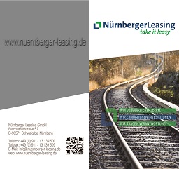 Titelbild des Flyers Lokomotiven und Schienenfahrzeuge